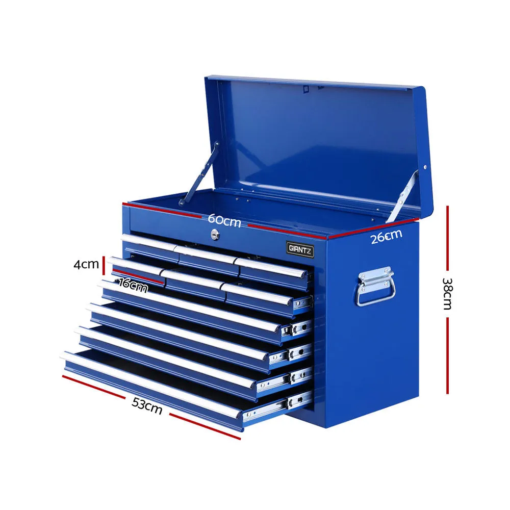 10-Drawer Tool Box Chest Cabinet Garage Storage Toolbox Blue