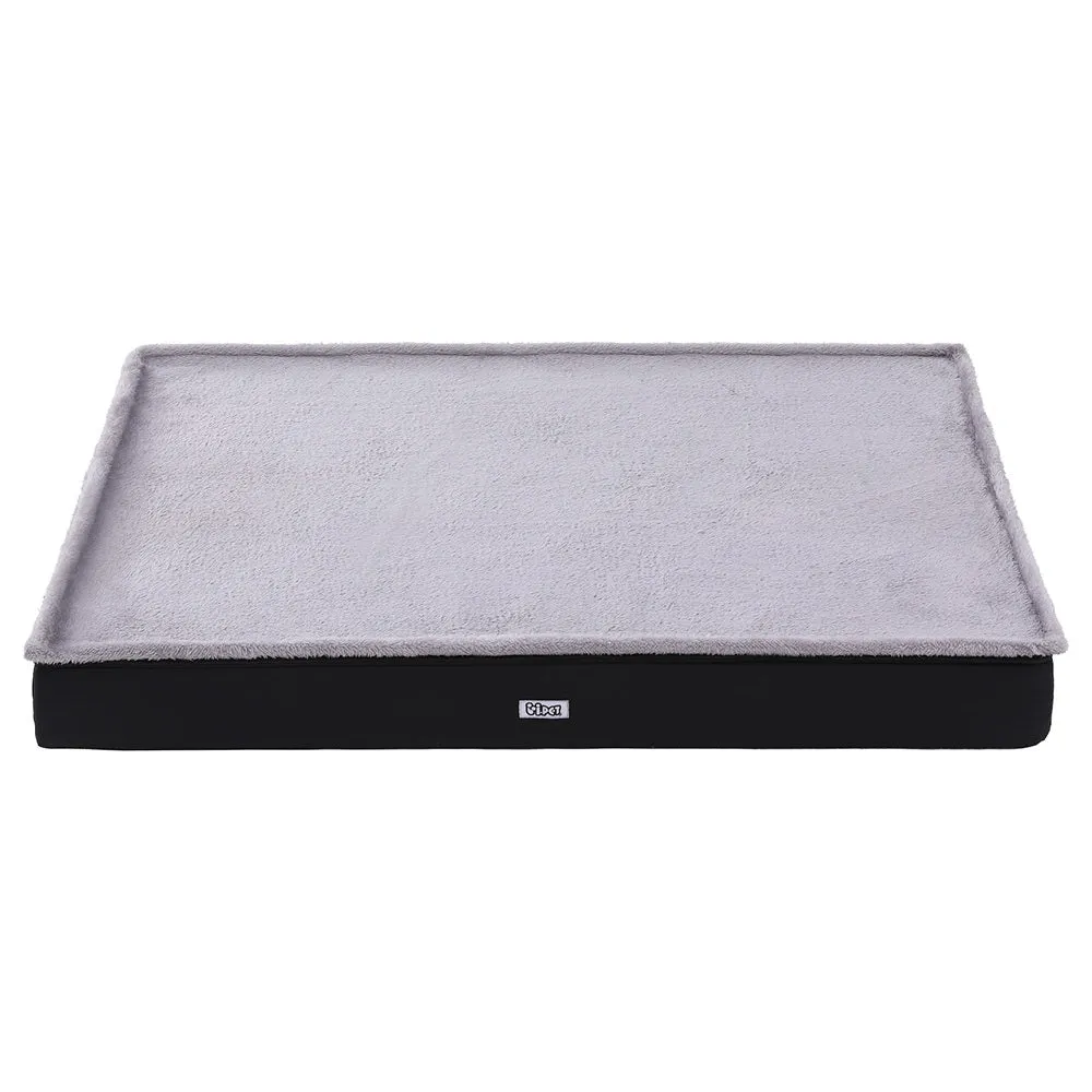 105CM Calming Pet Bed with Washable Cover - Grey