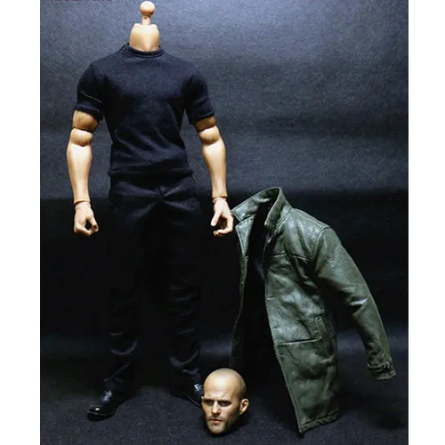 1:6 Fast and Furious - Jason Statham Male Custom Figure Set Wolfking (Outfit and Headsculpt Only)