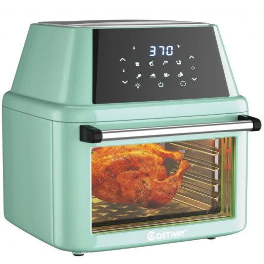 19 QT Multi-functional Air Fryer Oven 1800W Dehydrator Rotisserie-Green