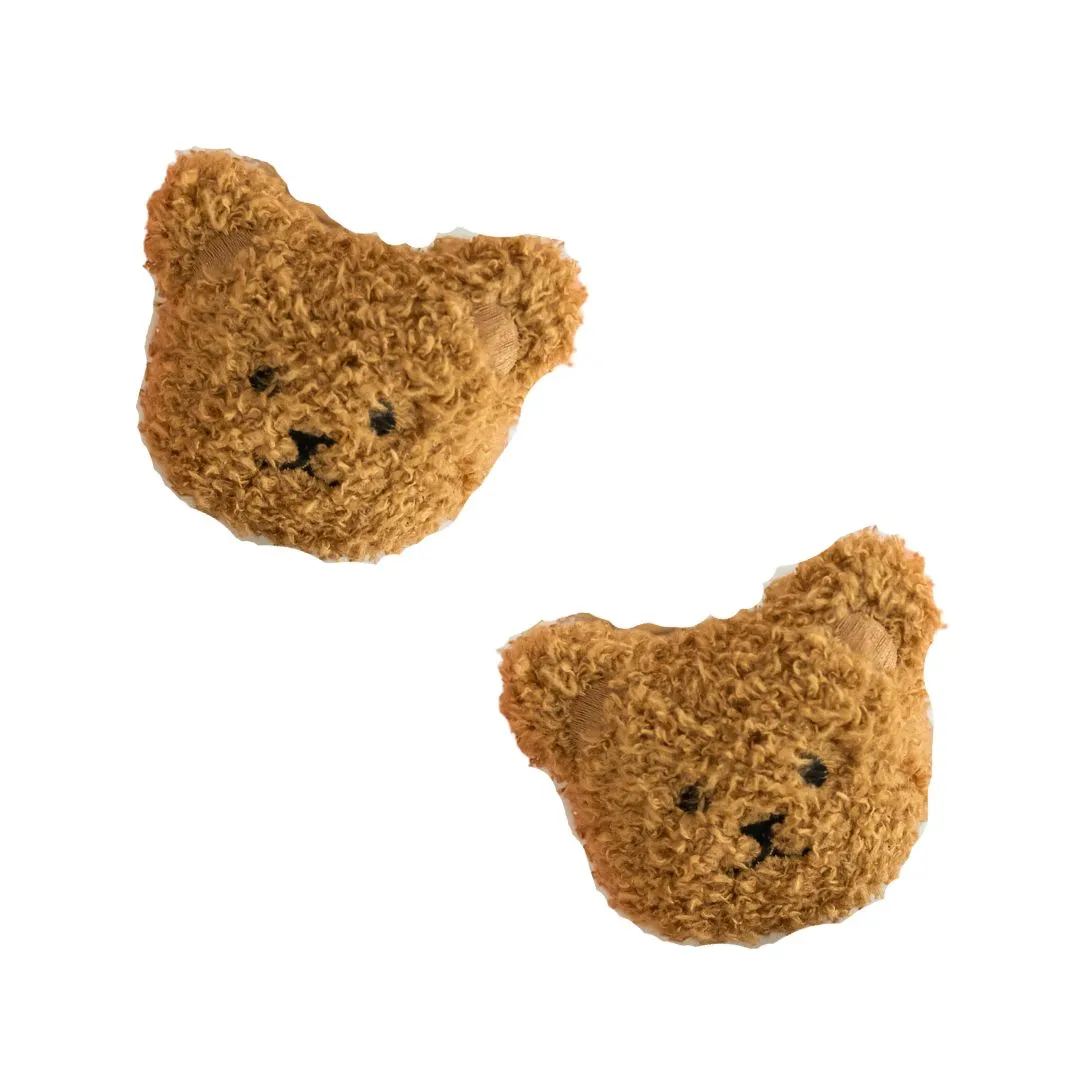 2PK NOVELTY CLIPS: teddy cocoa