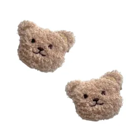 2PK NOVELTY CLIPS: teddy oak