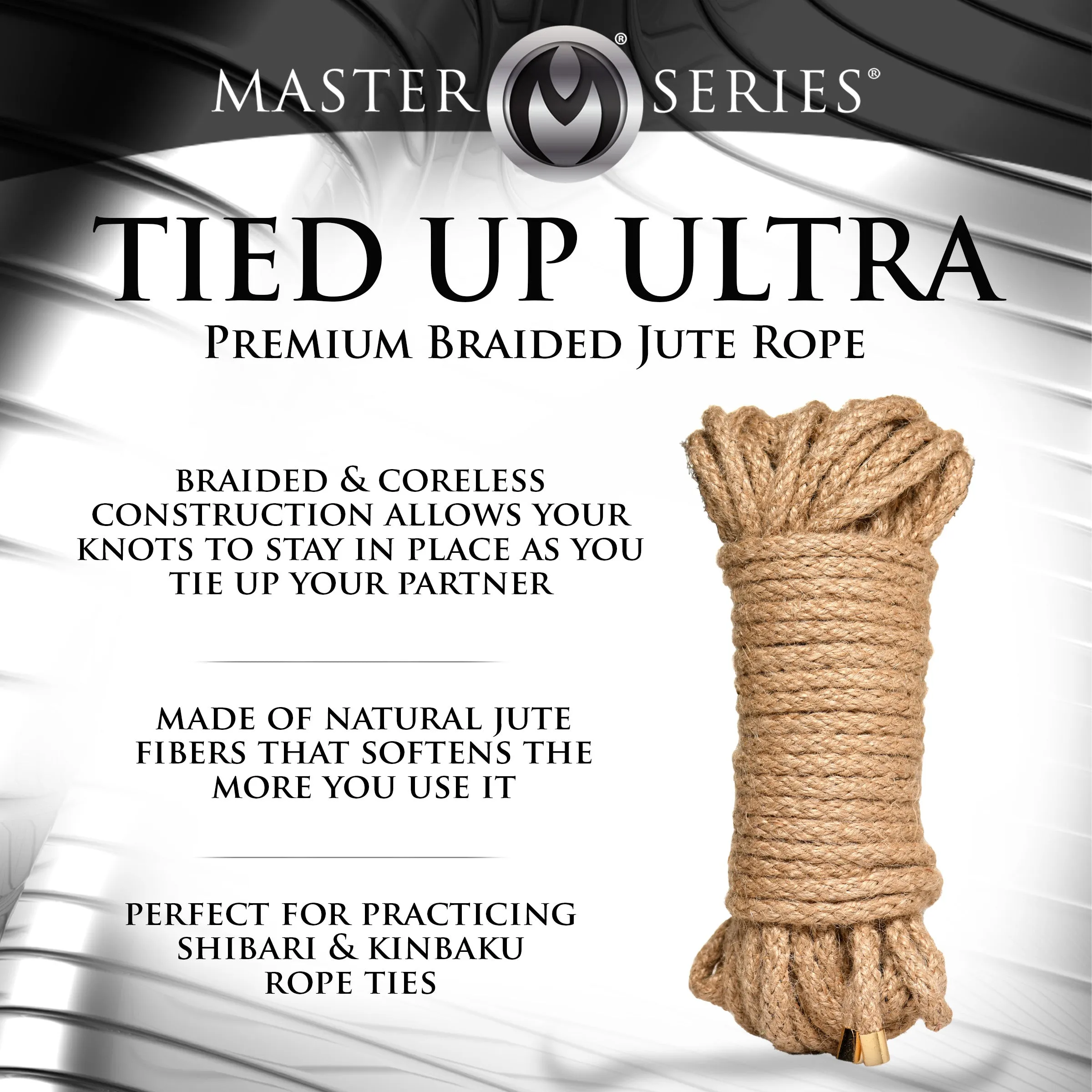 50ft Tied Up Ultra Premium Braided Jute Rope