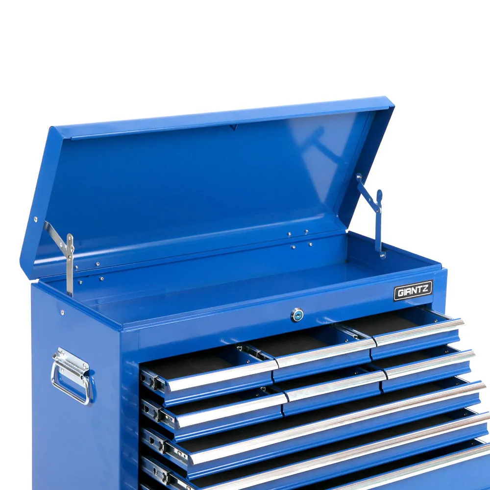 9-Drawer Steel Toolbox Chest with Lock & Liners - Giantz