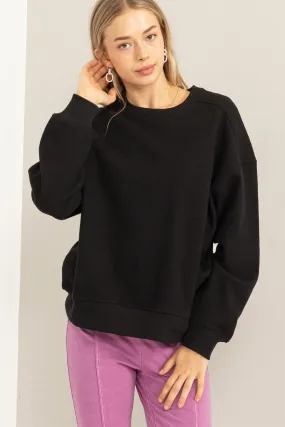 'A Hint' Sweatshirt - Black