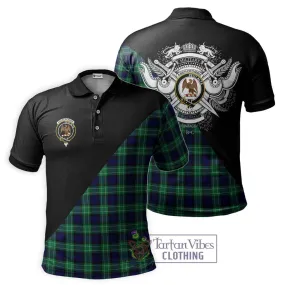 Abercrombie Tartan Polo Shirt with Family Crest and Military Logo Style