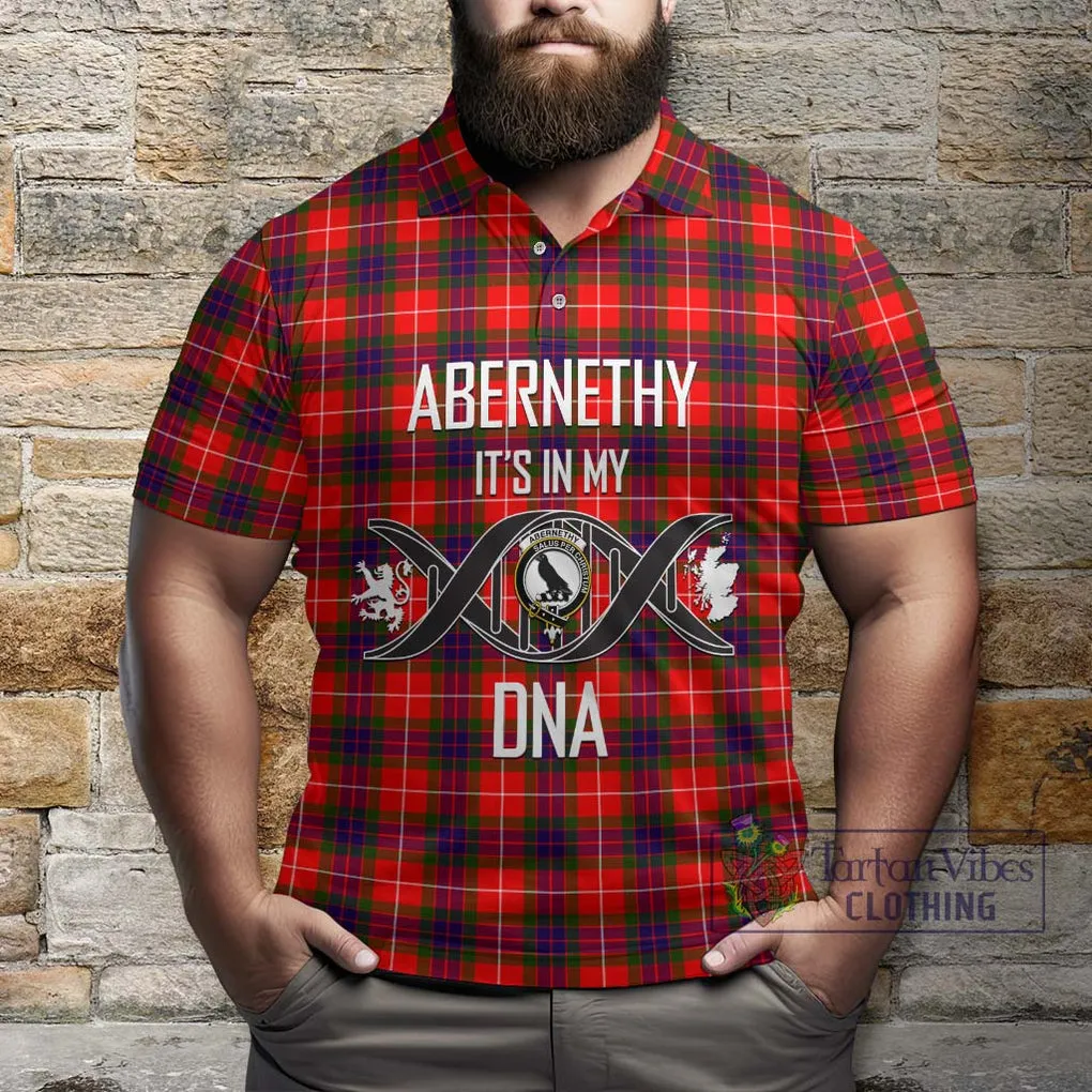 Abernethy Tartan Polo Shirt with Family Crest DNA In Me Style