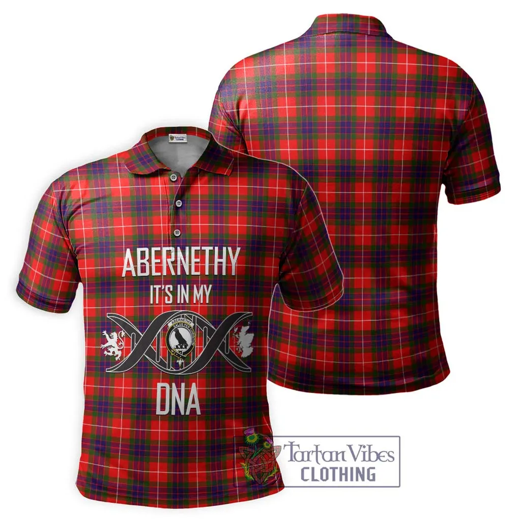 Abernethy Tartan Polo Shirt with Family Crest DNA In Me Style