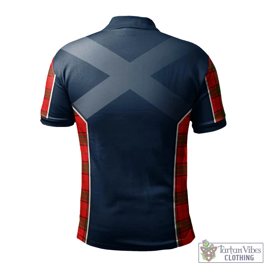 Adair Tartan Men's Polo Shirt with Family Crest and Scottish Thistle Vibes Sport Style