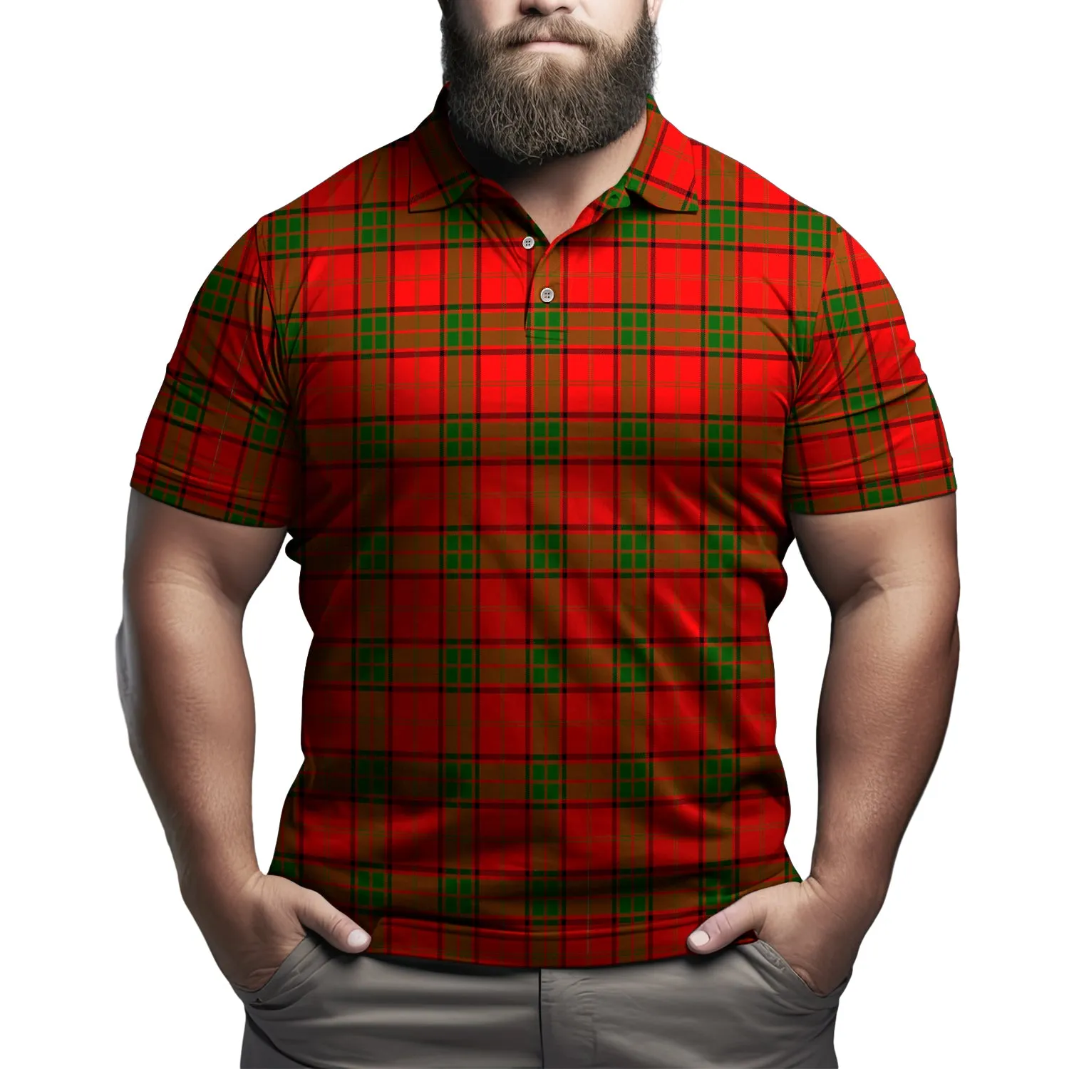 Adair Tartan Mens Polo Shirt