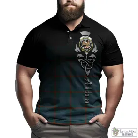 Agnew Ancient Tartan Polo Shirt Featuring Alba Gu Brath Family Crest Celtic Inspired