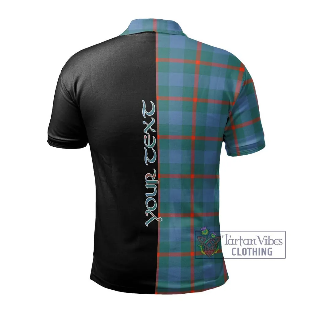 Agnew Ancient Tartan Polo Shirt with Family Crest and Half Of Me Style