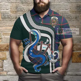 Agnew Tartan Polo Shirt with Epic Bagpipe Style