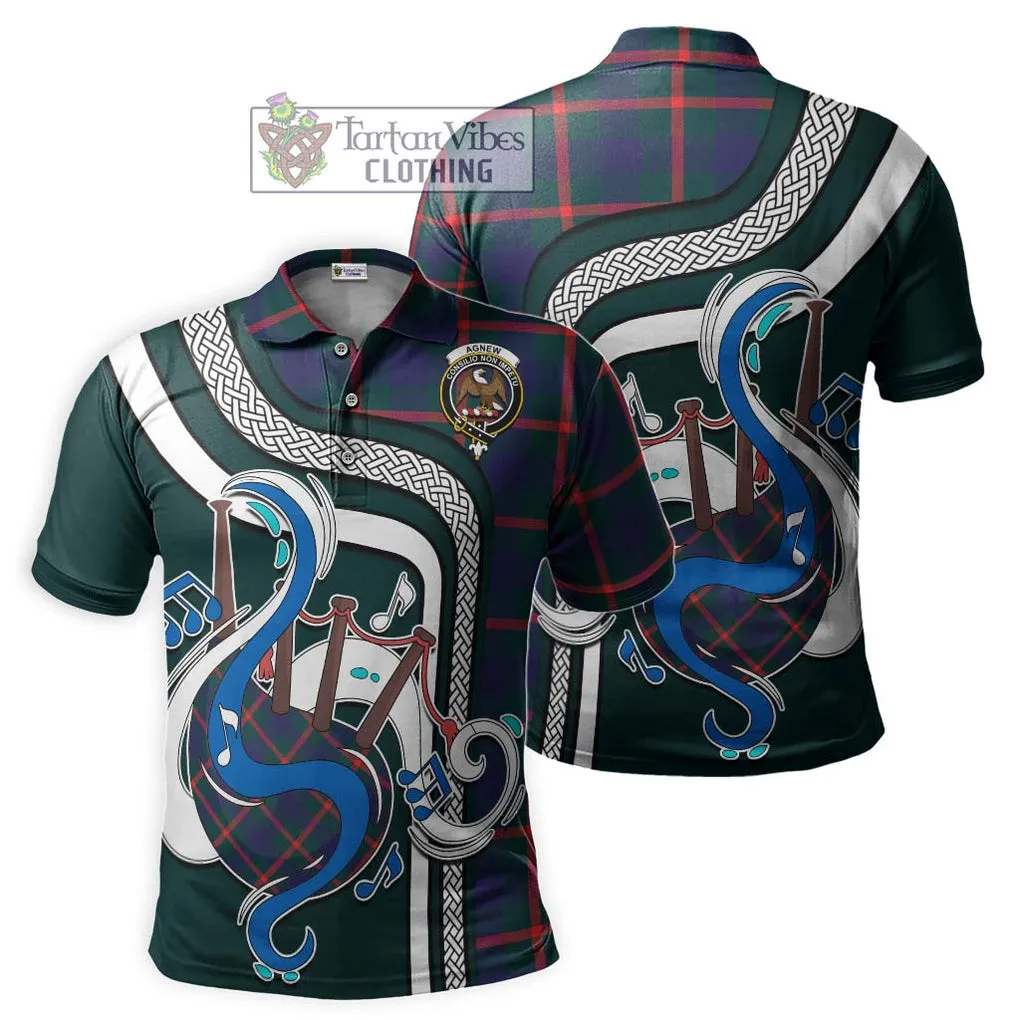 Agnew Tartan Polo Shirt with Epic Bagpipe Style