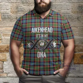 Aikenhead Tartan Polo Shirt with Family Crest DNA In Me Style