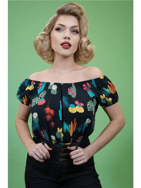 Aldea Cacti Forest Top by Collectif