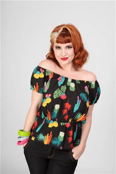 Aldea Cacti Forest Top by Collectif