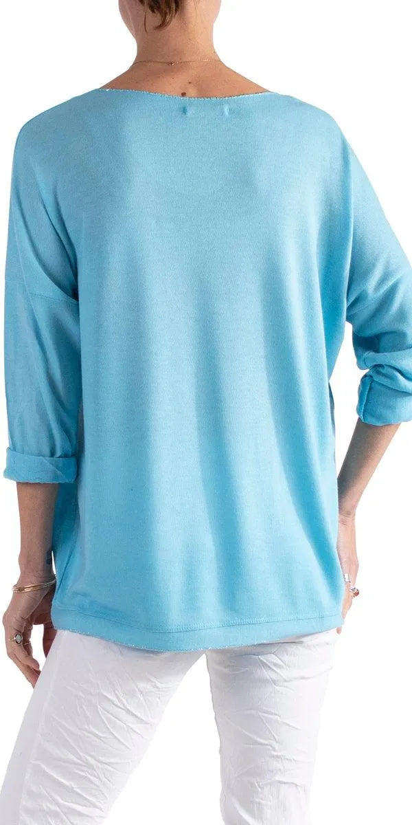 Alexis Long Sleeve Shimmery Top