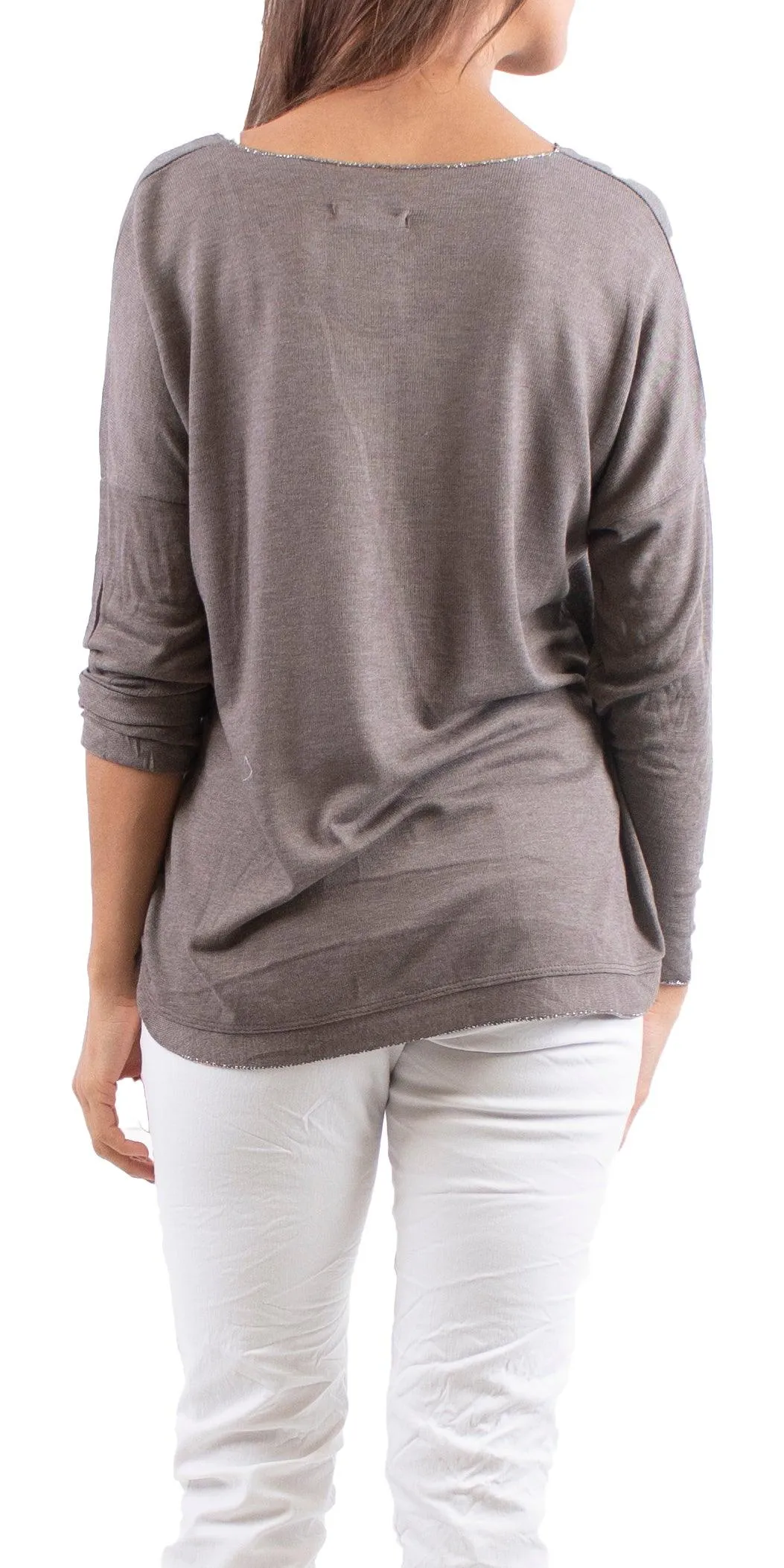 Alexis Long Sleeve Shimmery Top