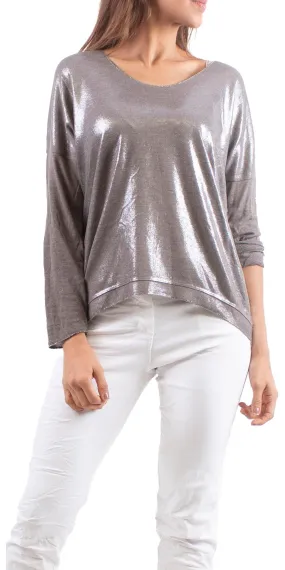 Alexis Long Sleeve Shimmery Top