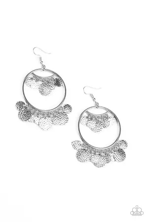 All CHIME-High Silver Paparazzi Earrings