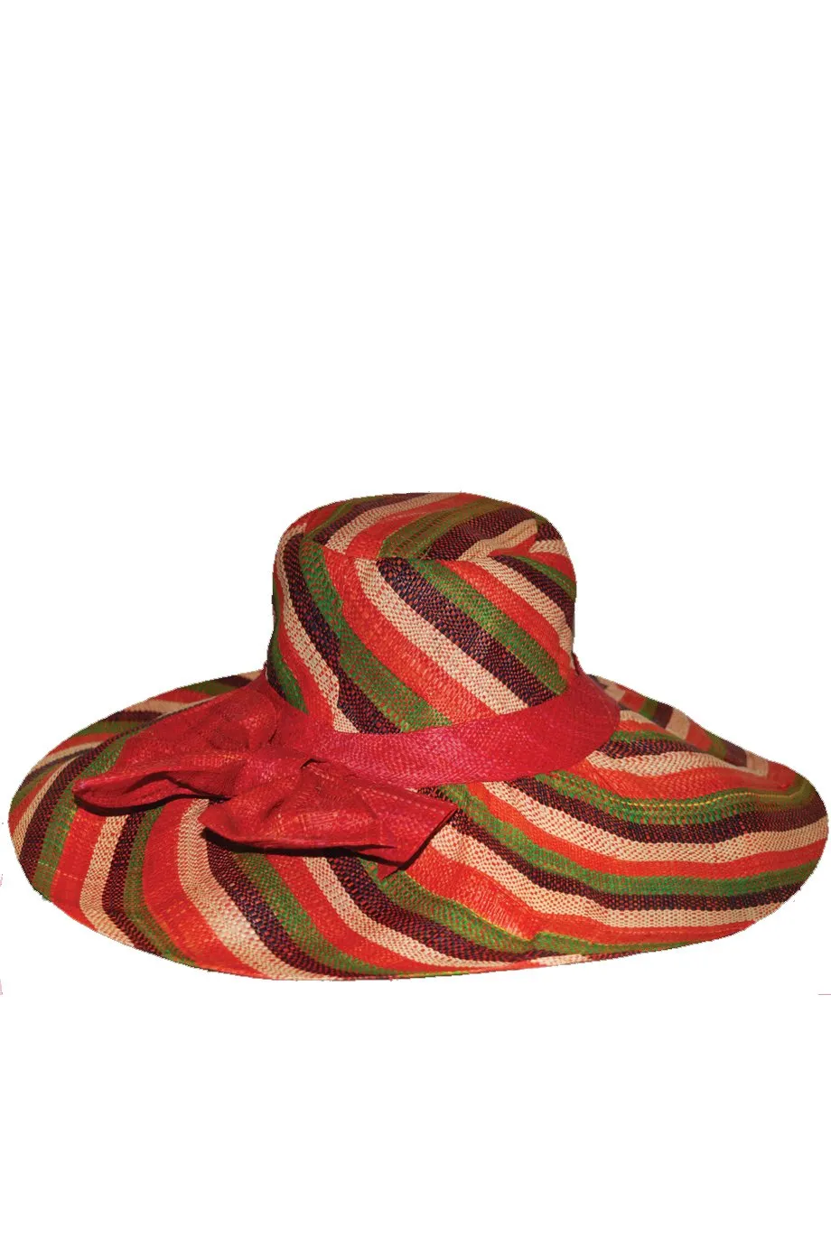 Alondra Multicolor Wide Handmade Madagascar Hat