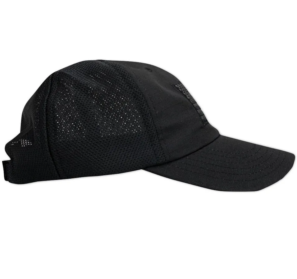 American Flag Tactical-Style Range Hat - Black