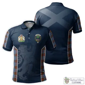 Anderson Modern Tartan Men's Polo Shirt with Family Crest and Lion Rampant Vibes Sport Style