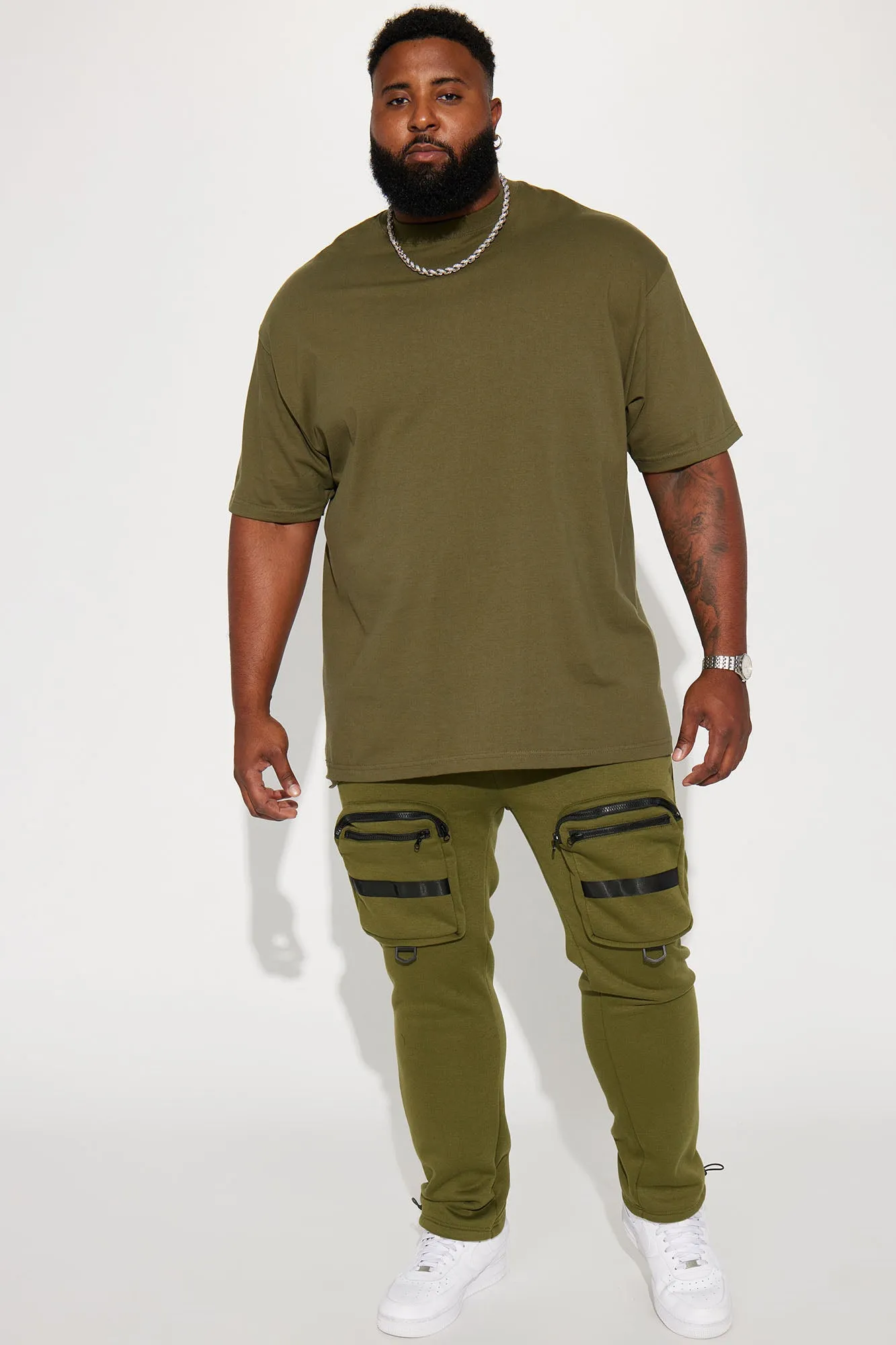 Another Day Cargo Sweatpants - Olive