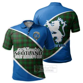 Anstruther Family Crest Tartan Polo Shirt Celebrate Saint Andrew's Day in Style