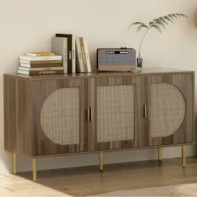 Anya Rattan Buffet Sideboard Storage Cupboard Cabinet Kitchen Dining Room