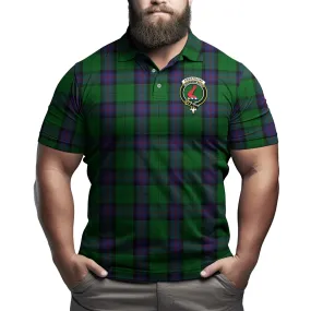 Armstrong Tartan Men's Polo Shirt with Family Crest