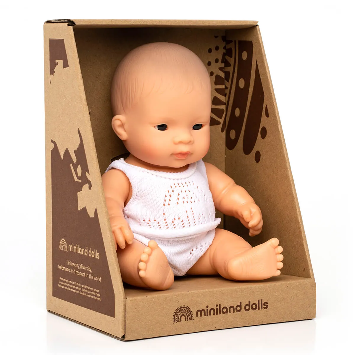 Baby Boy Doll (21cm Asian) by Miniland