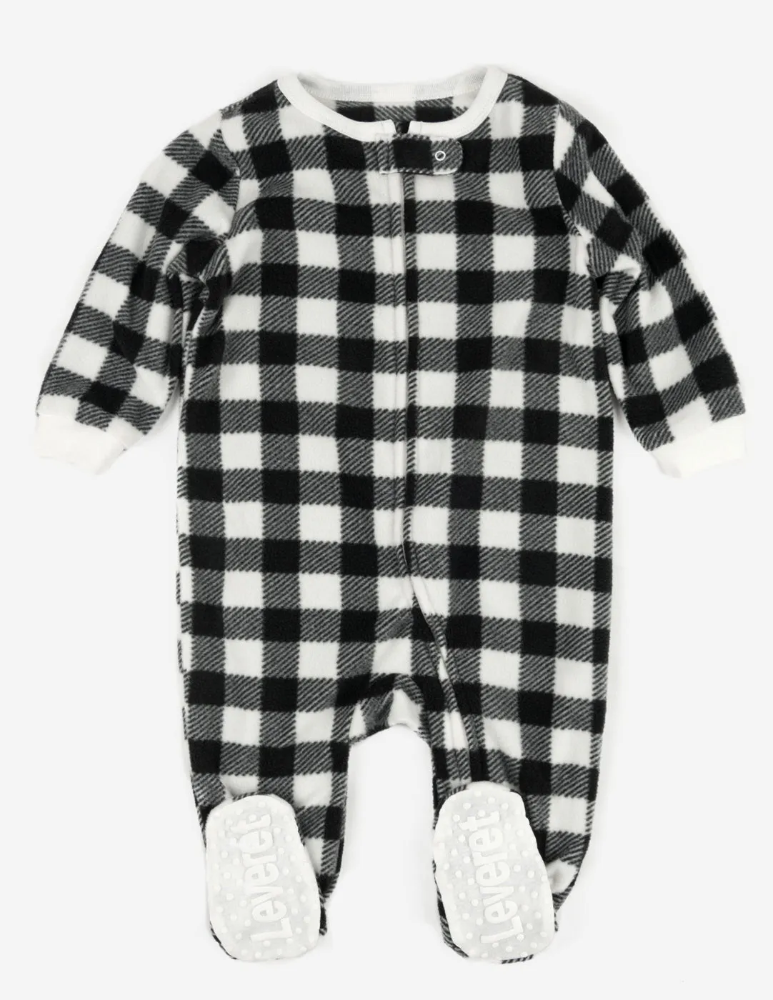 Baby Footed Fleece Plaid Pajamas