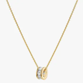 Baguette Diamond Loop Pendant