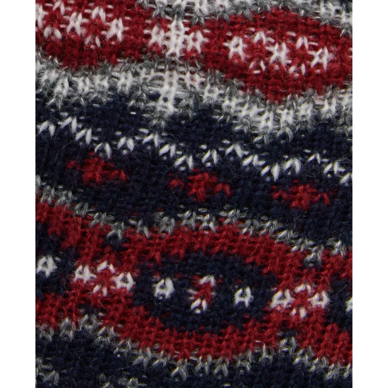 Barbour Case Fairisle Dog Jumper - Blue Granite