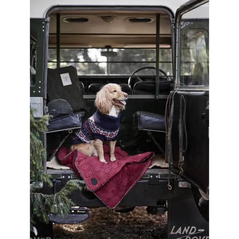 Barbour Case Fairisle Dog Jumper - Blue Granite