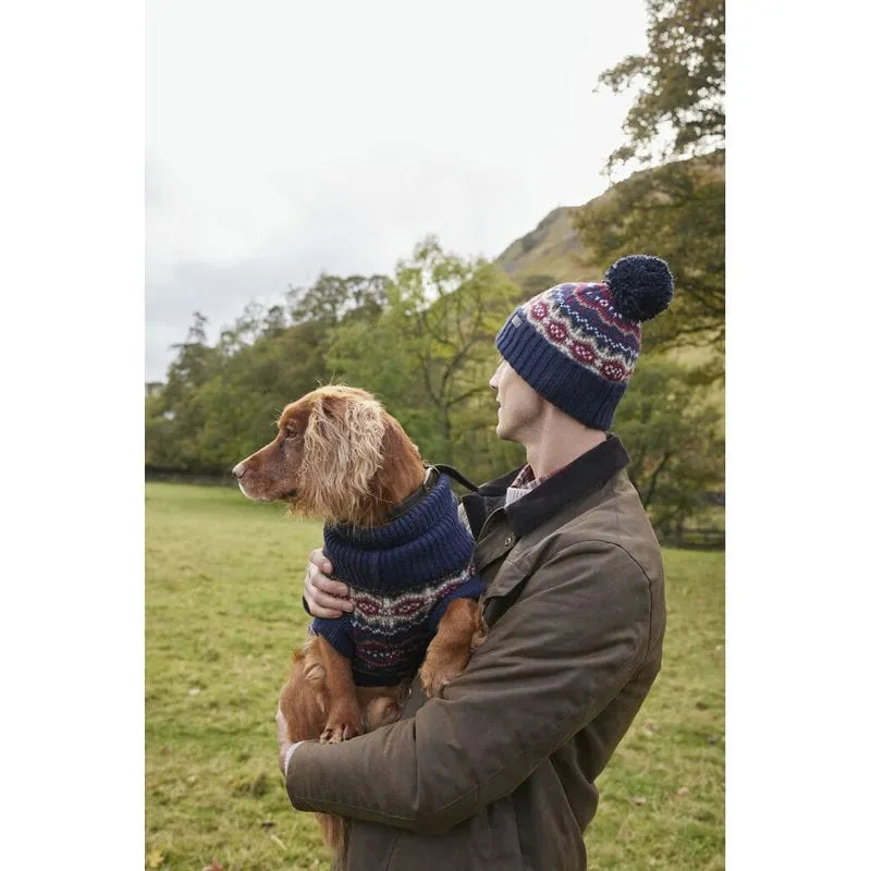 Barbour Case Fairisle Dog Jumper - Cranberry