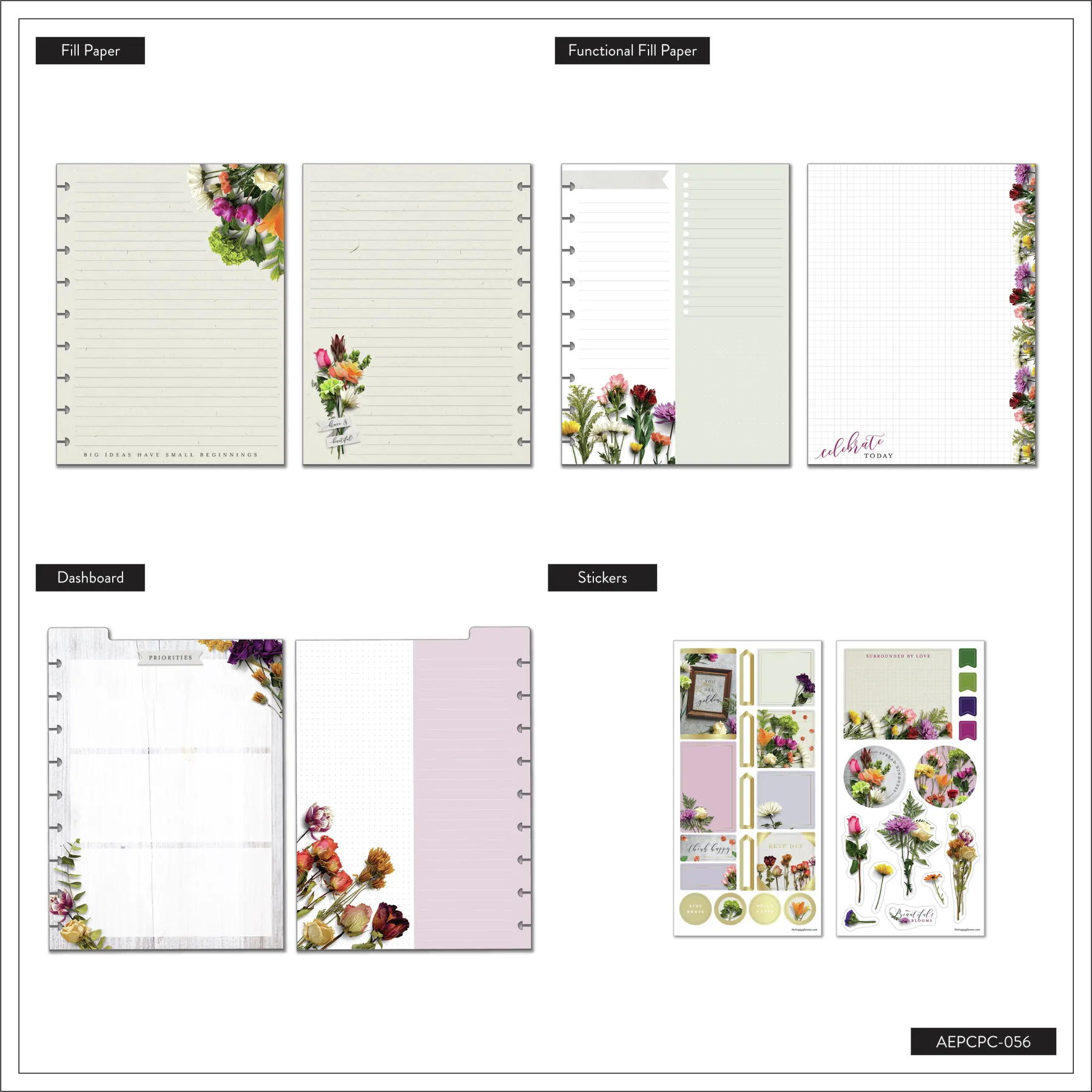 Beautiful Blooms Florals - Classic Planner Companion