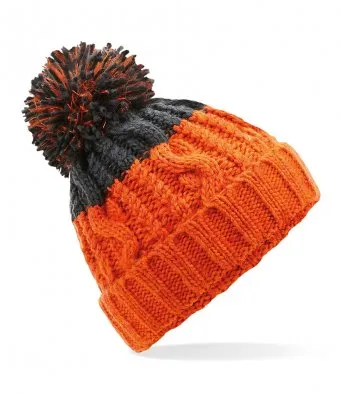 Beechfield Apres warm winter beanie bobble hat