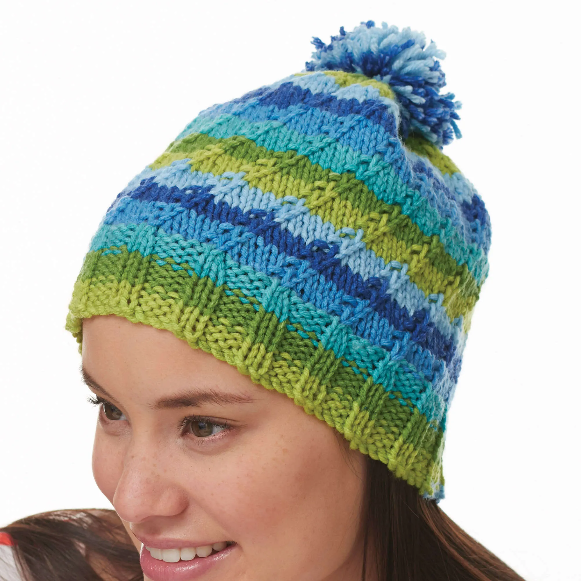 Bernat Knit Spiral Hat