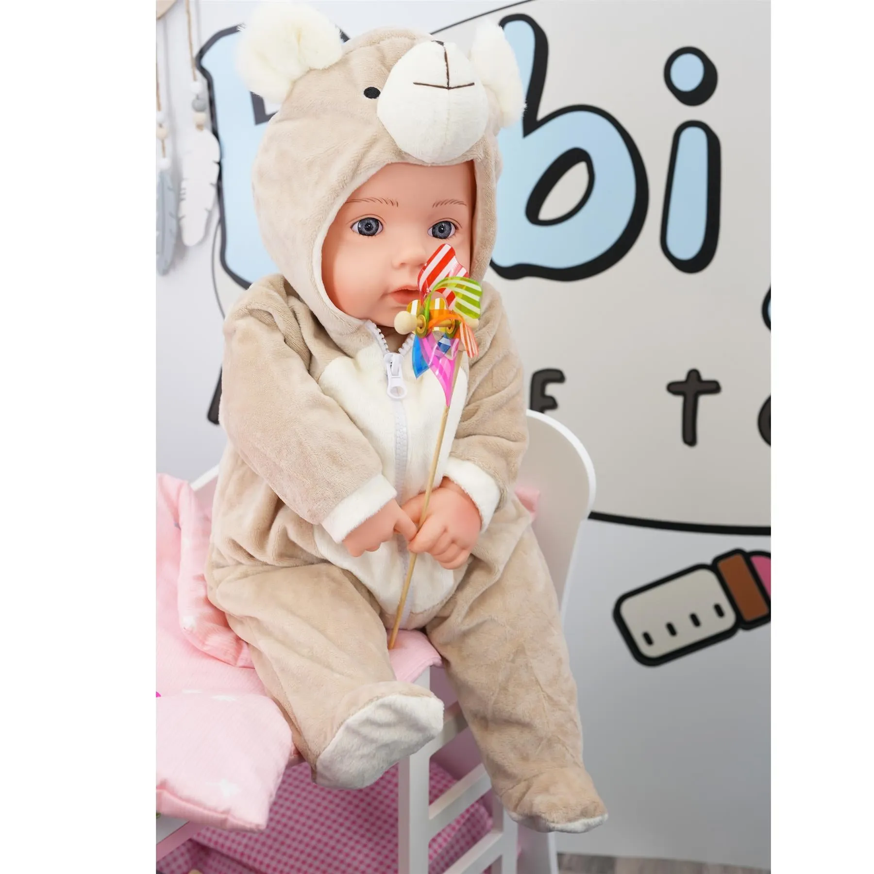 BiBi Outfits - Set of Two Clothes (Bear & Pink Bunny) (50 cm / 20")