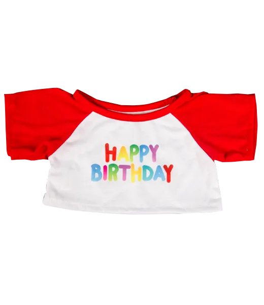 Birthday Tee W/ Red Sleeves T-Shirt