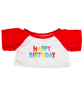 Birthday Tee W/ Red Sleeves T-Shirt