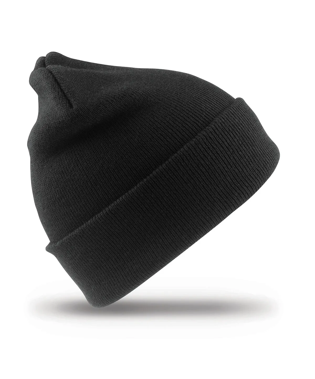 Black - Kids woolly ski hat