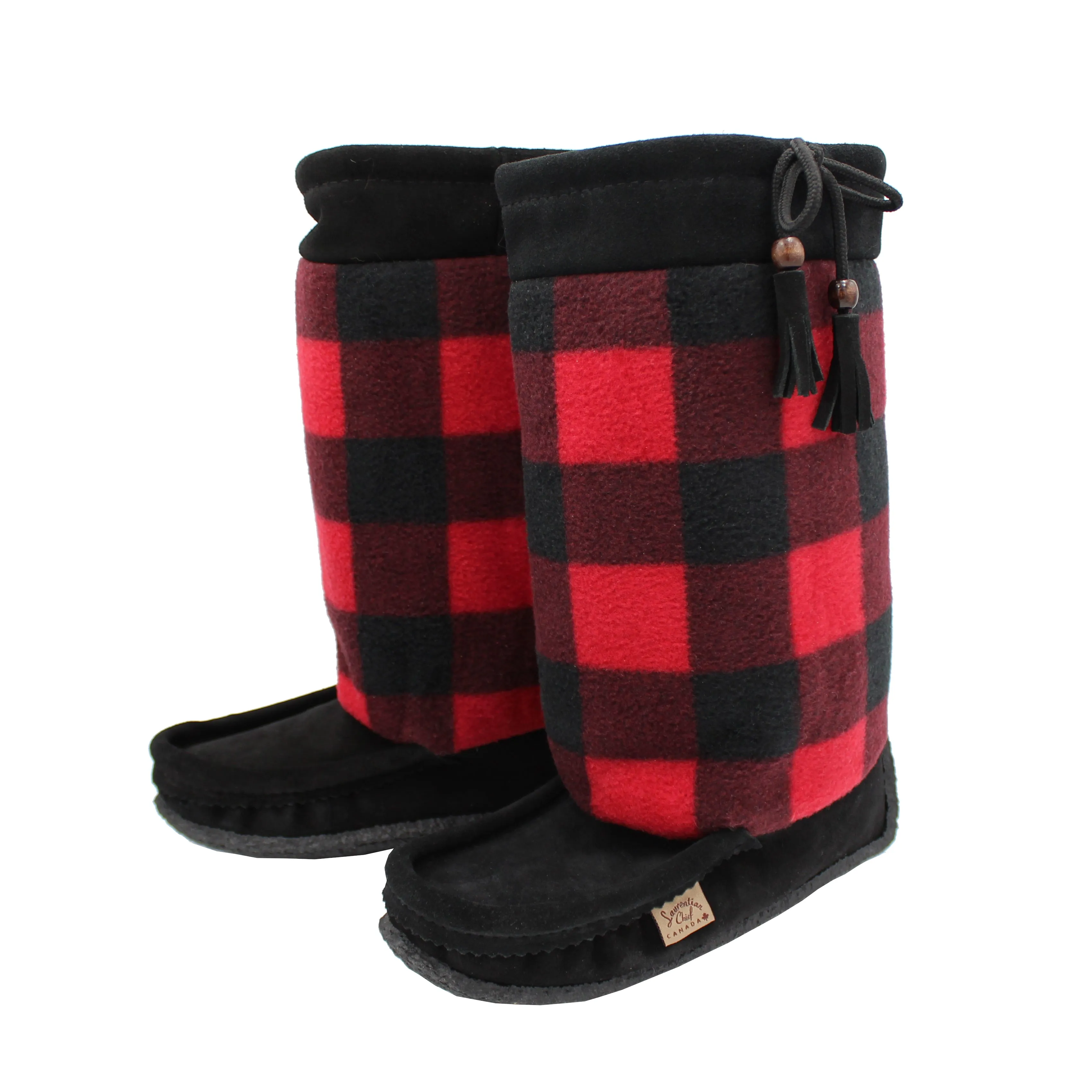 Black/Red Plaid Imperial Mukluks