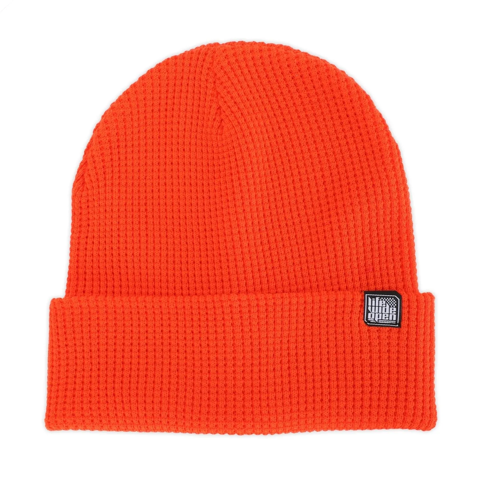 Blazed Orange Waffle Beanie