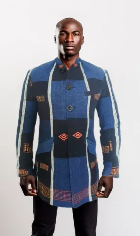 Blazer Homme Pagne Africain Senoufo - Élégance, authenticité et Histoire