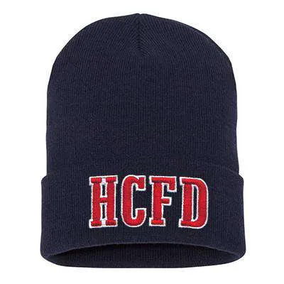 Block Letter Design, Firefighter Beanie