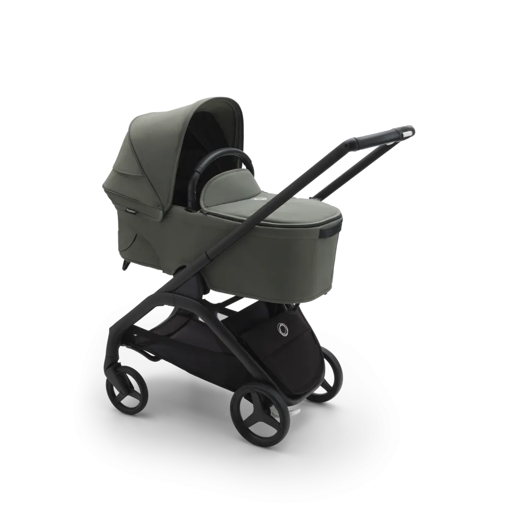 •Bugaboo, Dragonfly Bassinet Complete, Forest Green